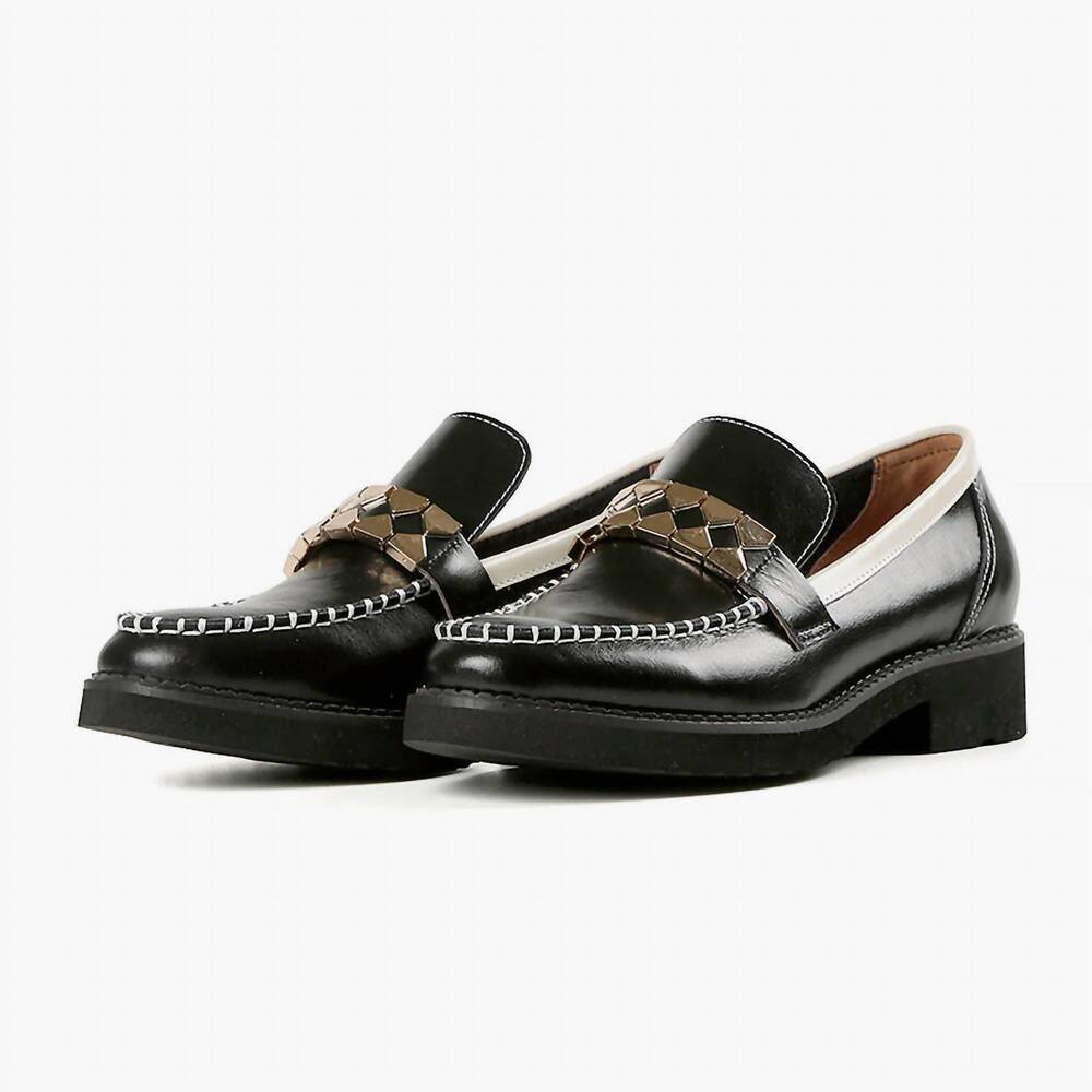 NEW ALL BLACK women's clip & stitch loafers in black